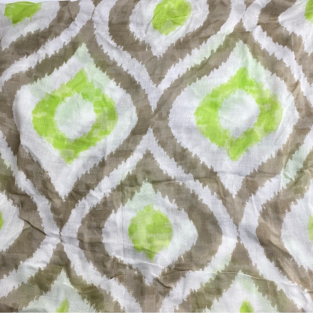 Chico’s Mint Mist Retro Diamonds Infinity Scarf - Picture 2 of 3